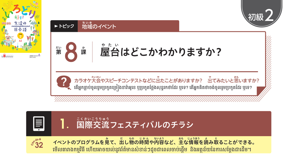 初級2_第8課 ភាគ២ មេរៀនទី៨