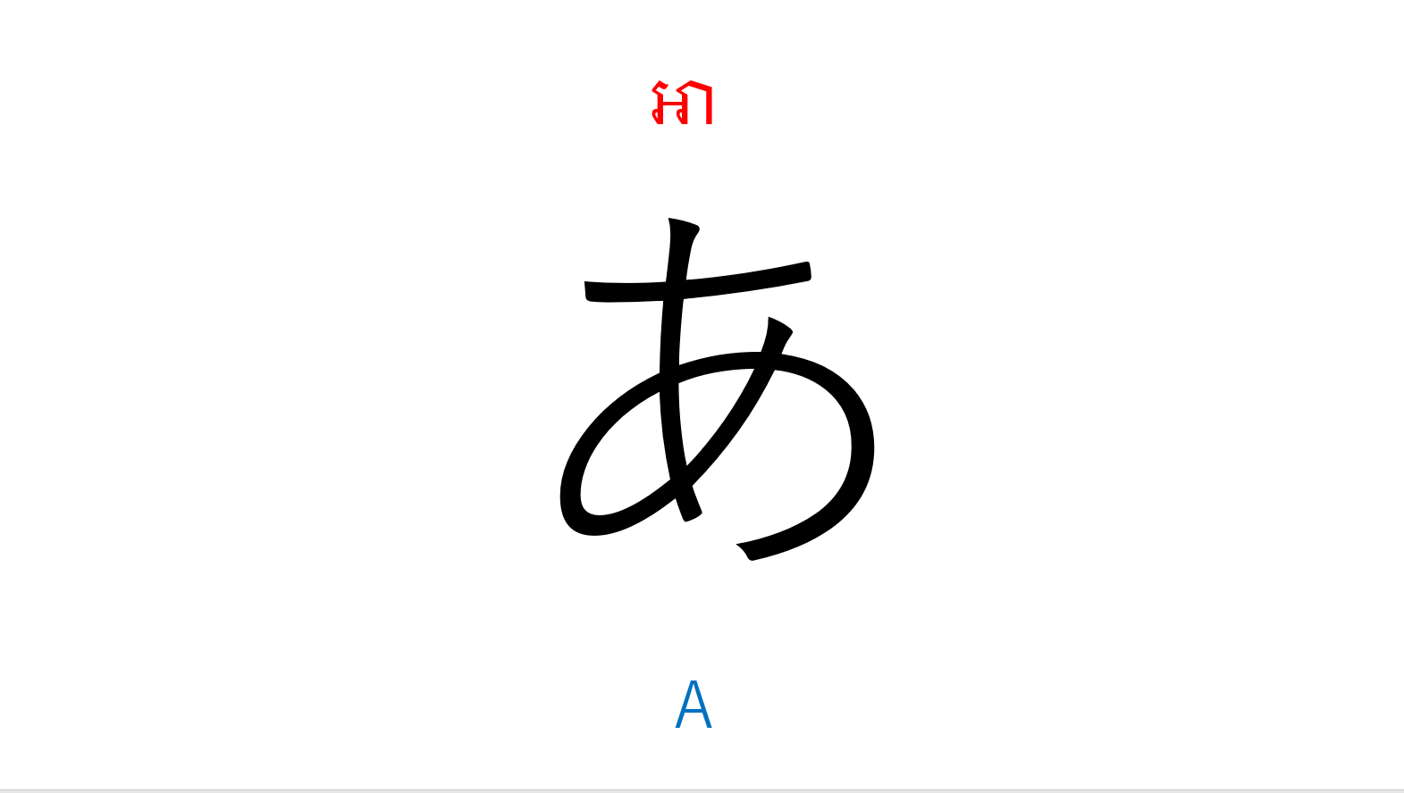 ひらがな五十音 ស្រៈហ៊ីរ៉ាហ្គាណា