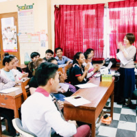 Singing a Japanese song