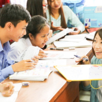 "NIHONGO Partners" and students