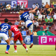 រូបភាពទី៣ សកម្មភាពលោតតែតបាល់របស់ខ្សែប្រយុទ្ធ Pedro Augusto នៅក្នុងការប្រកួតមិត្តហ្វូនខេមបូឌានលីគ ឆ្នាំ២០២០ Apdoulrashim-3