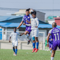 រូបទី២. ប្រជែងបាល់ជាមួយបច្ចេកទេសក្បាល
(ក្នុងប្រកួតរវាង ណាហ្គាវើលដ៍ ជាមួយ នគរបាលជាតិ ពានMCL) Yasry-2